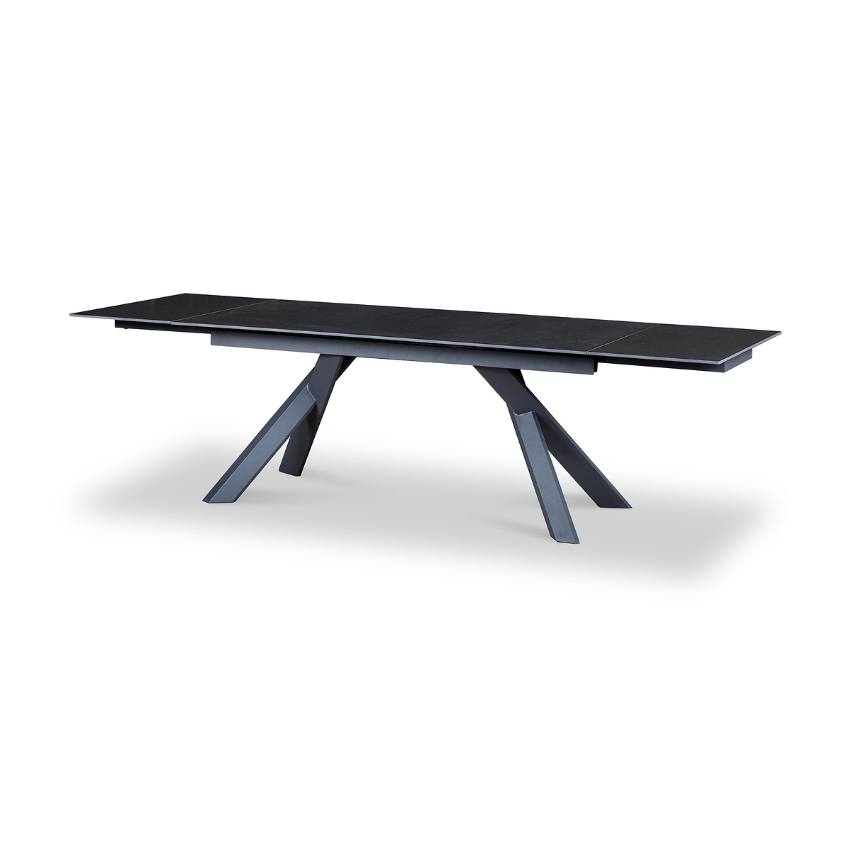 Salma 180 280cm Extending Dark Grey from Roseland Furniture
