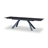 Salma 180 280cm Extending Dark Grey from Roseland Furniture