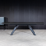 Salma 180 280cm Extending Dark Grey from Roseland Furniture