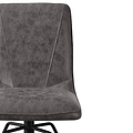 Mateo Faux Leather Swivel Dining Chair Grey from Roseland Furniture