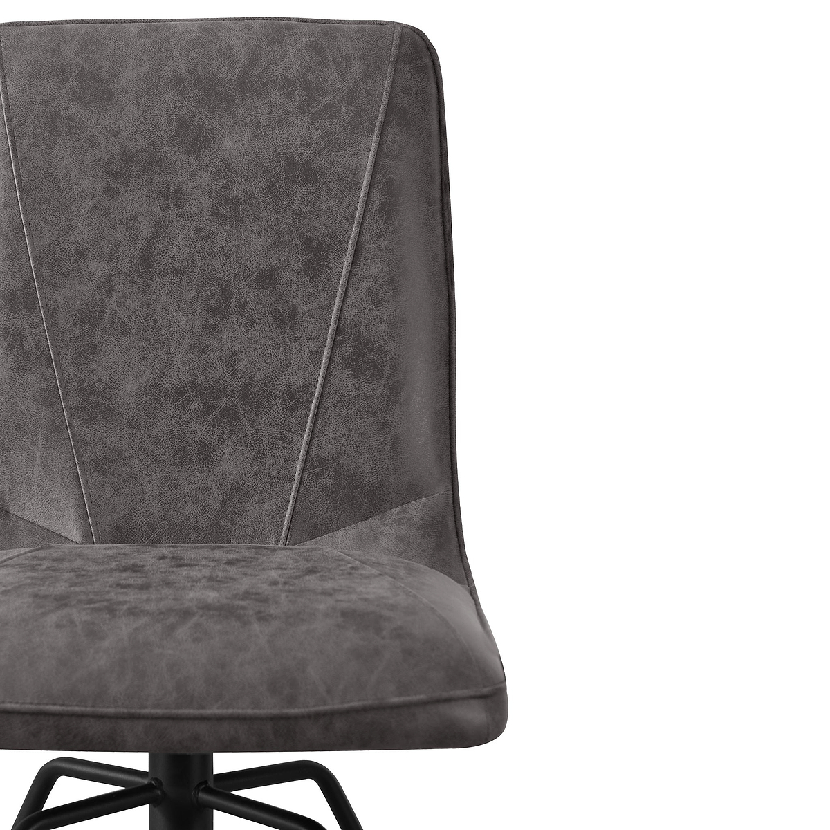 Mateo Faux Leather Swivel Dining Chair Grey from Roseland Furniture