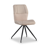 Ramiro Faux Suede Swivel Dining Chair Mink from Roseland Furniture