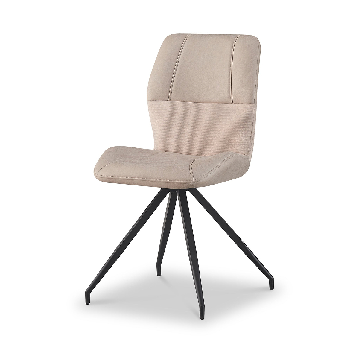 Ramiro Faux Suede Swivel Dining Chair Mink from Roseland Furniture