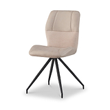 Ramiro Faux Suede Swivel Dining Chair Mink from Roseland Furniture