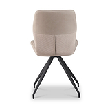 Ramiro Faux Suede Swivel Dining Chair Mink from Roseland Furniture