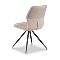 Ramiro Faux Suede Swivel Dining Chair Mink from Roseland Furniture