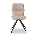 Ramiro Faux Suede Swivel Dining Chair Mink from Roseland Furniture