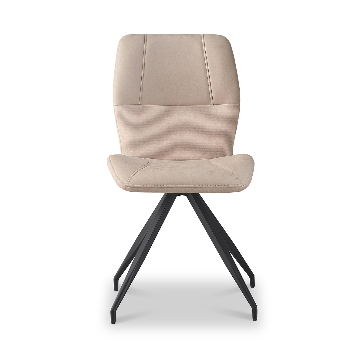 Ramiro Faux Suede Swivel Dining Chair Mink from Roseland Furniture