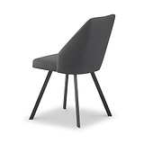 Camillo Quilted Back Dining Chair Charcoal from Roseland Furniture