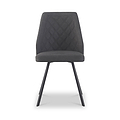 Camillo Quilted Back Dining Chair Charcoal from Roseland Furniture