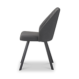 Camillo Quilted Back Dining Chair Charcoal from Roseland Furniture