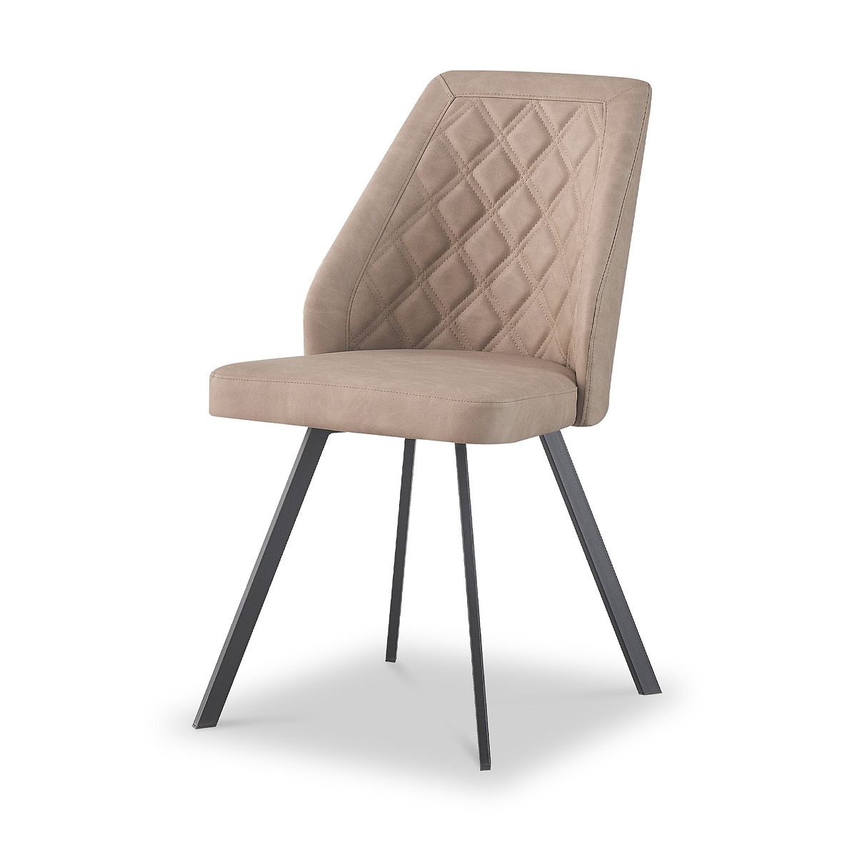 Camillo Quilted Back Dining Chair Mink from Roseland Furniture