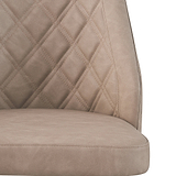 Camillo Quilted Back Dining Chair Mink from Roseland Furniture