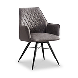 Quinn Faux Leather Dining Chair from Roseland Furniture