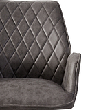 Quinn Faux Leather Dining Chair from Roseland Furniture