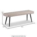 Chadwick Faux Leather Dining Bench from Roseland Furniture