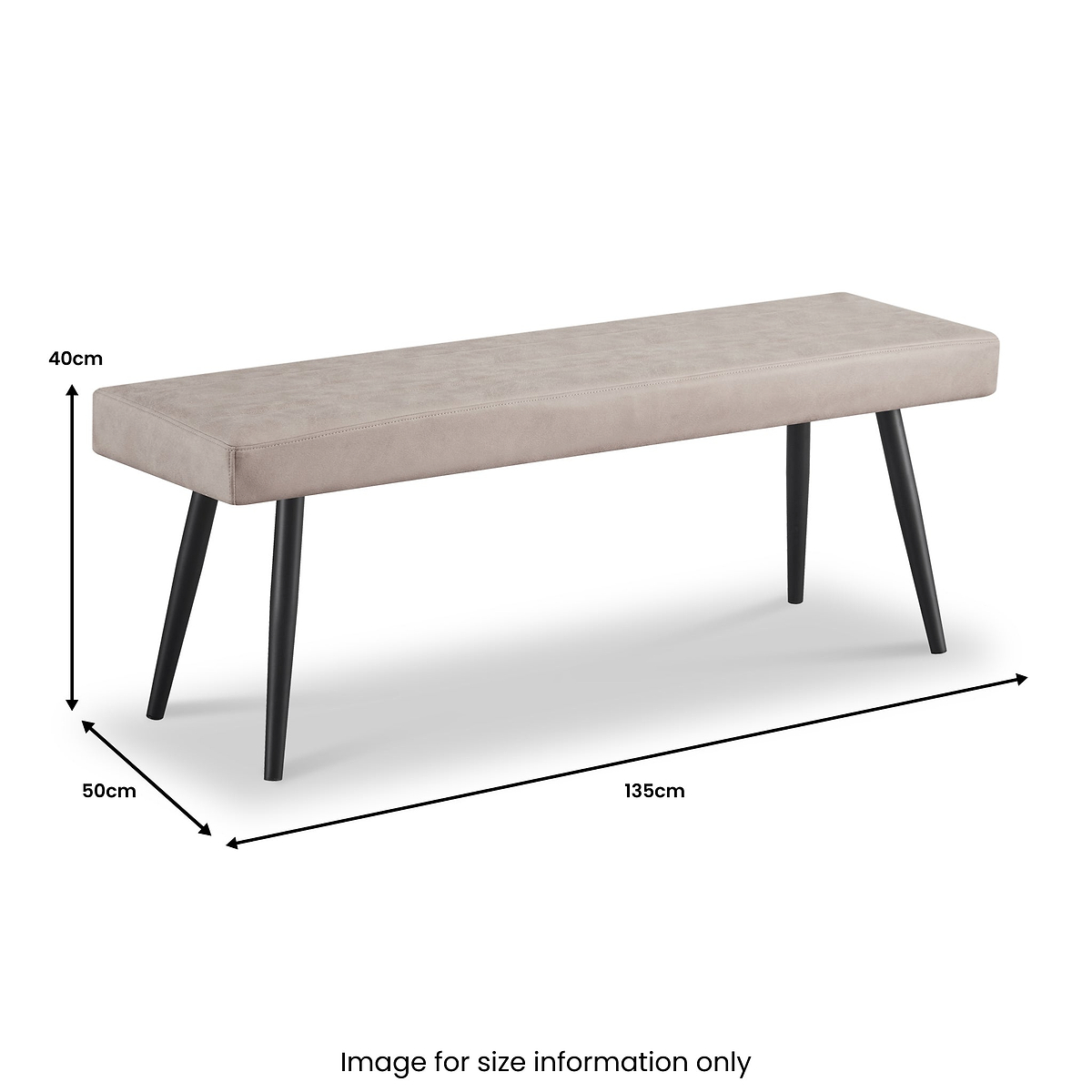 Chadwick Faux Leather Dining Bench from Roseland Furniture