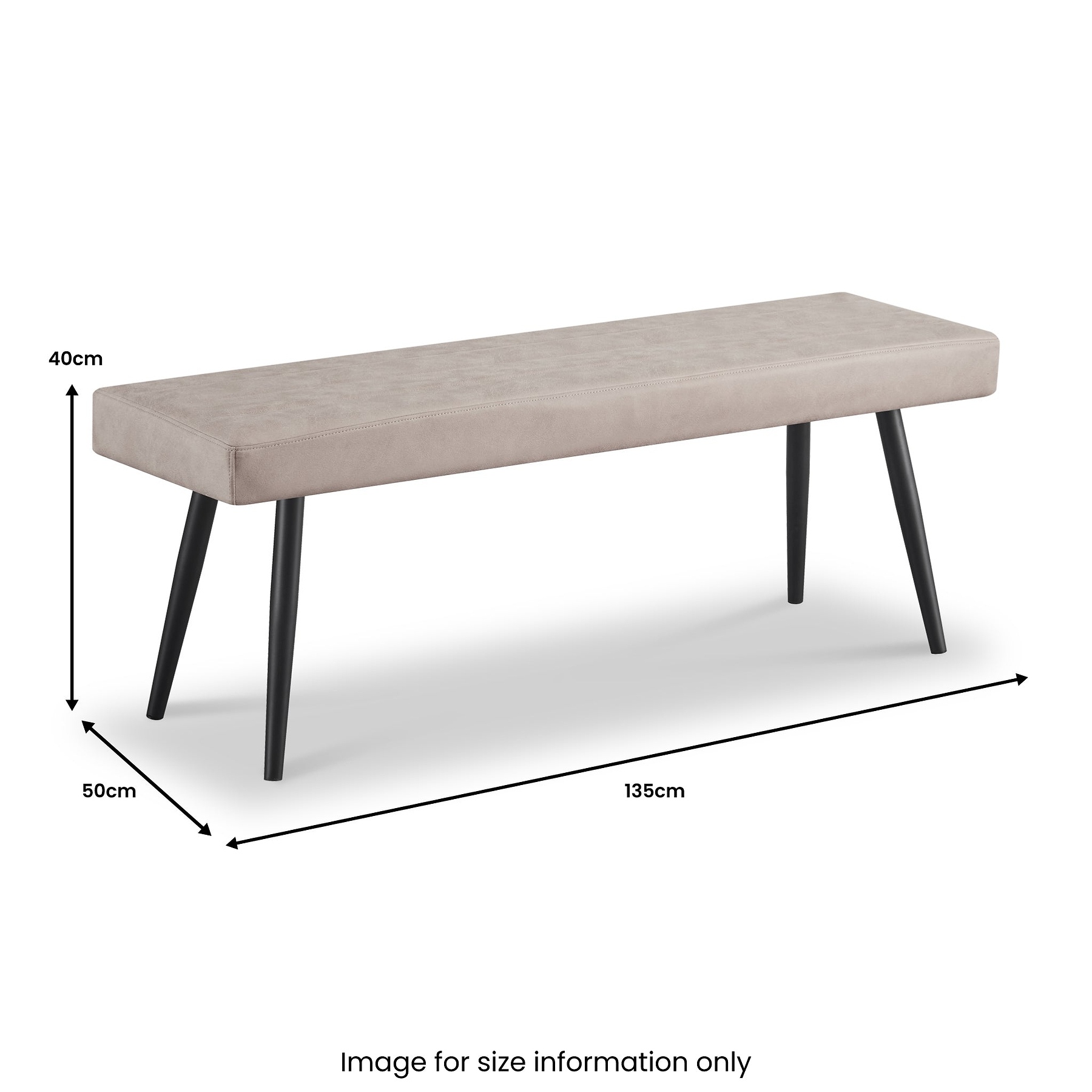 Chadwick Faux Leather Dining Bench from Roseland Furniture