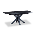 Hurley 120 160cm Extending Dining Table Dark Grey from Roseland Furniture