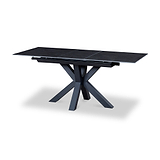 Hurley 120 160cm Extending Dining Table Dark Grey from Roseland Furniture