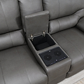 Cooper Tech Dual Power Recliner 2 Seater Sofa with Console Charcoal from Roseland Furniture