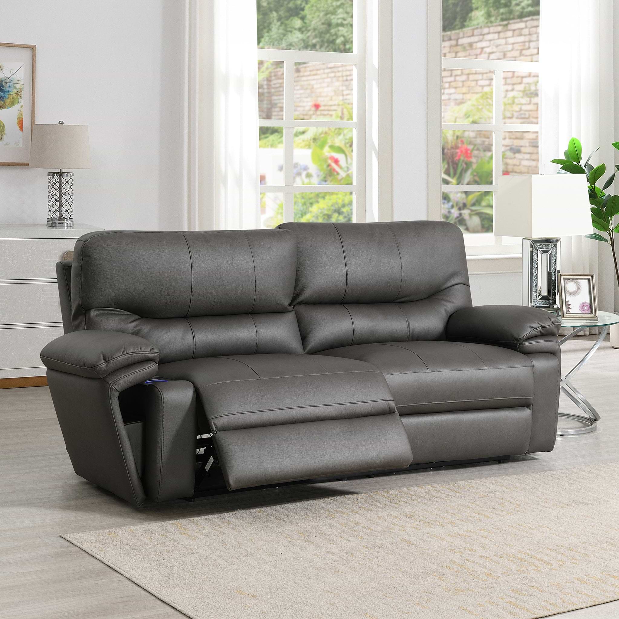 Cooper Tech Dual Power Recliner 3 Seater Sofa Charcoal from Roseland Furniture