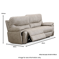 Cooper Tech Dual Power Recliner 2 Seater Sofa with Console Stone from Roseland Furniture