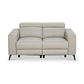 Radford Leather Dual Power Recliner 2 Seater Sofa Frost Grey from Roseland Furniture