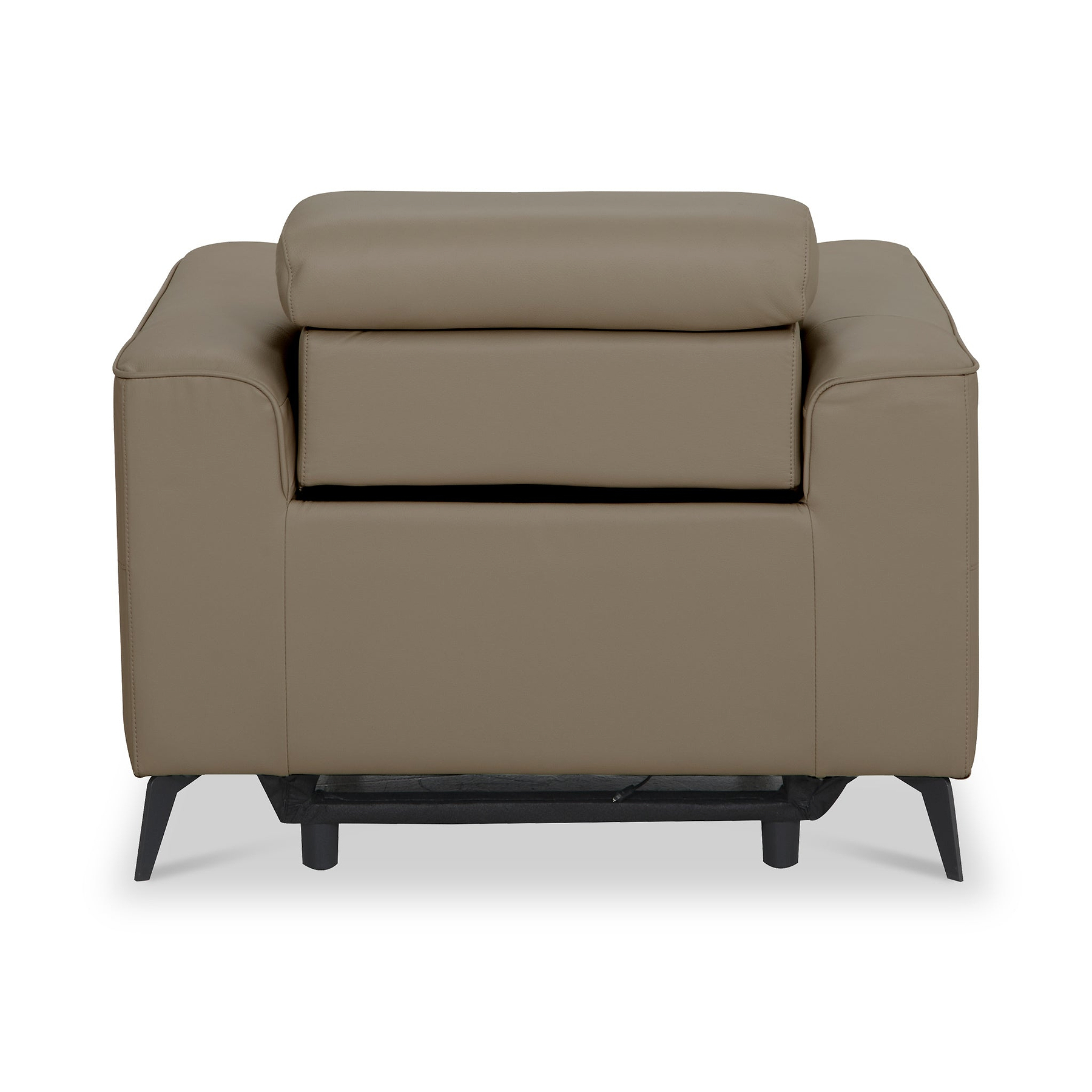 Radford Leather Dual Power Recliner Armchair Taupe from Roseland Furniture