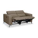 Radford Leather Dual Power Recliner 2 Seater Sofa Taupe from Roseland Furniture