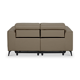Radford Leather Dual Power Recliner 2 Seater Sofa Taupe from Roseland Furniture