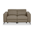 Radford Leather Dual Power Recliner 2 Seater Sofa Taupe from Roseland Furniture