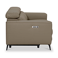 Radford Leather Dual Power Recliner 2 Seater Sofa Taupe from Roseland Furniture