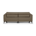 Radford Leather Dual Power Recliner 3 Seater Sofa Taupe from Roseland Furniture