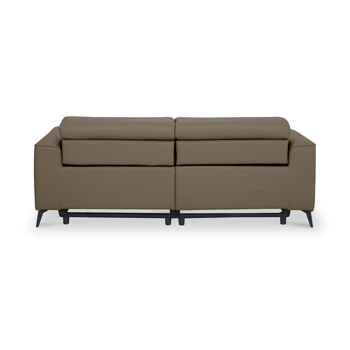Radford Leather Dual Power Recliner 3 Seater Sofa Taupe from Roseland Furniture