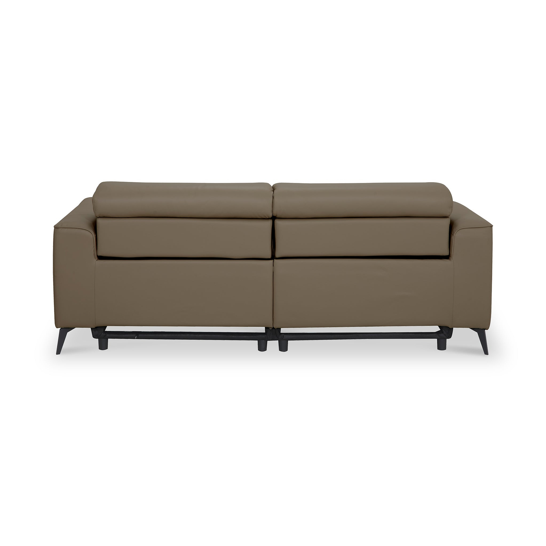 Radford Leather Dual Power Recliner 3 Seater Sofa Taupe from Roseland Furniture