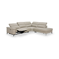 Radford Leather Power Recling Corner Chaise Sofa RHF Frost Grey from Roseland Furniture