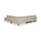 Radford Leather Power Recling Corner Chaise Sofa RHF Frost Grey from Roseland Furniture