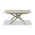Nova Sintered Stone 120-160cm Ext Dining Table Trav Effect from Roseland Furniture
