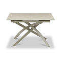 Nova Sintered Stone 120-160cm Ext Dining Table Trav Effect from Roseland Furniture