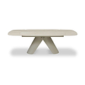 Nero Sintered Stone 160-240cm Ext Dining Table Trav Effect from Roseland Furniture