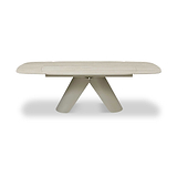 Nero Sintered Stone 160-240cm Ext Dining Table Trav Effect from Roseland Furniture