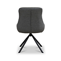Elio 360 Swivel Dining Chair Green Dark Grey PU Trim from Roseland Furniture