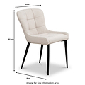 Cove Dining Chair Beige from Roseland Furniture