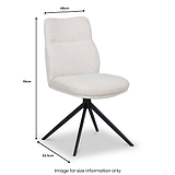 Aven 180 Swivel Dining Chair from Roseland Furniture