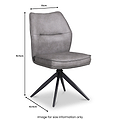 Burton 180 PU Swivel Dining Chair from Roseland Furniture