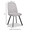 Jade Dining Chair Stone from Roseland Furniture