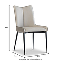 Stefan-Faux-Leather-Curved-Dining-Chair from Roseland Furniture