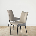 Stefan-Faux-Leather-Curved-Dining-Chair from Roseland Furniture
