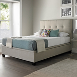 Sherborne Ottoman Storage Bed Frame Oatmeal from Roseland Furniture